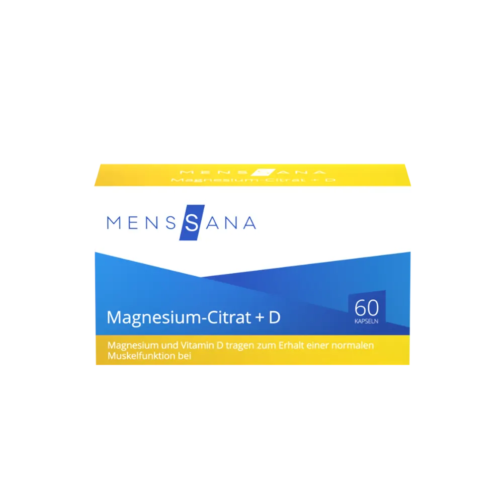 MensSana Magnesium-Citrat + D (60 Kapseln) | Titelbild