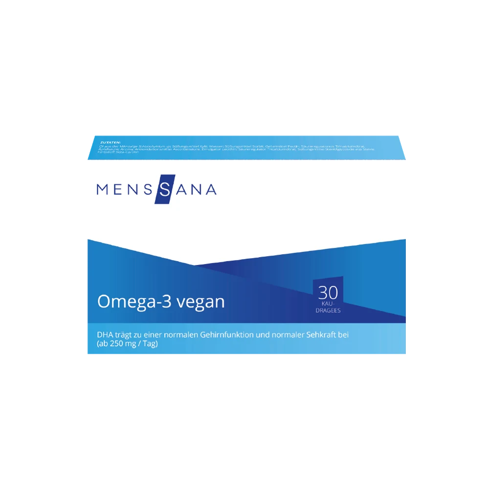 MensSana Omega-3 vegan (30 Kaudragees) | Titelbild